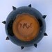 Spiky Sea Shell Bowl / Blue and Brown