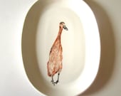 Handpainted Serving Platter / Goose - TeacupCo