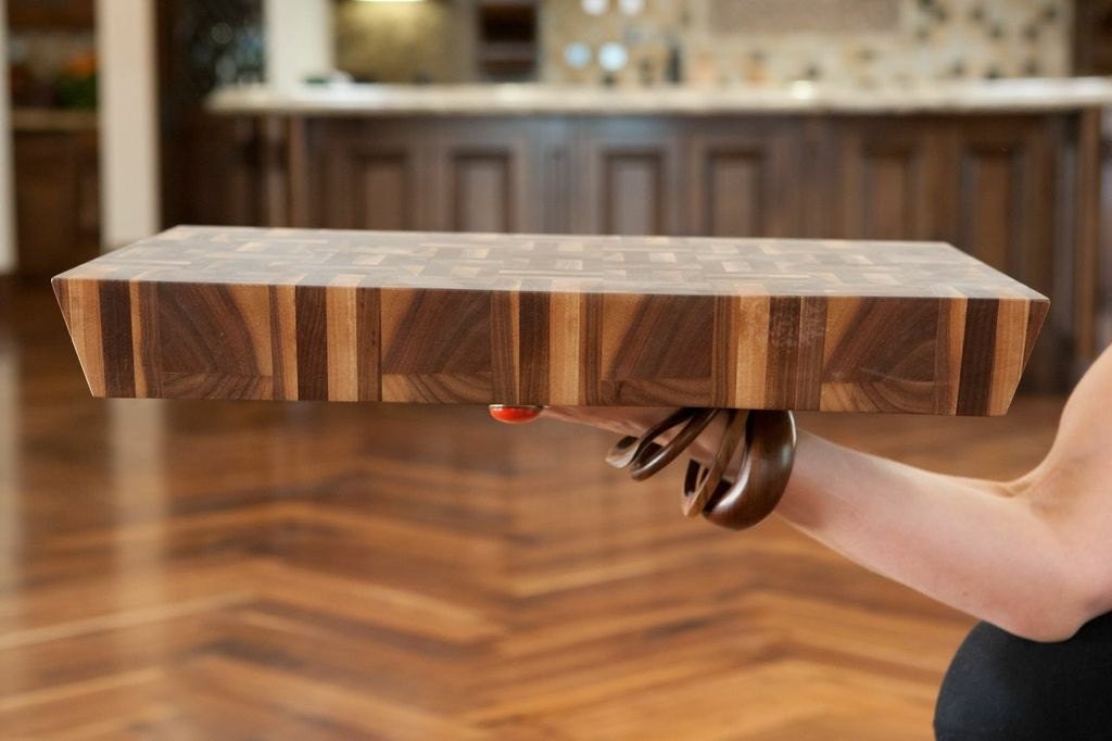 Solid End Grain Black Walnut Chopping Block Cutting Board  15"X21"