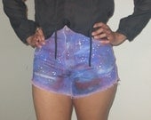 LEVI'S Purple High Waisted GALAXY Shorts Sz 8 (fits like a 5)