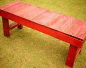 Rustic Primitive Handmade Farmhouse Bench