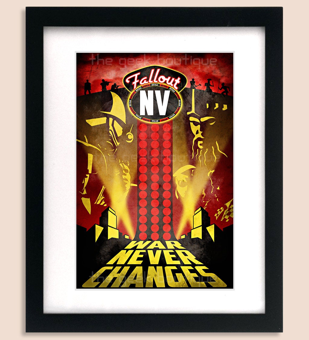 Fallout New Vegas Inspired 12x18 Original Art Print