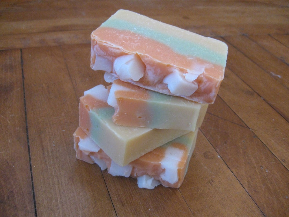 Citrus Sorbet cold process soap with shea butter