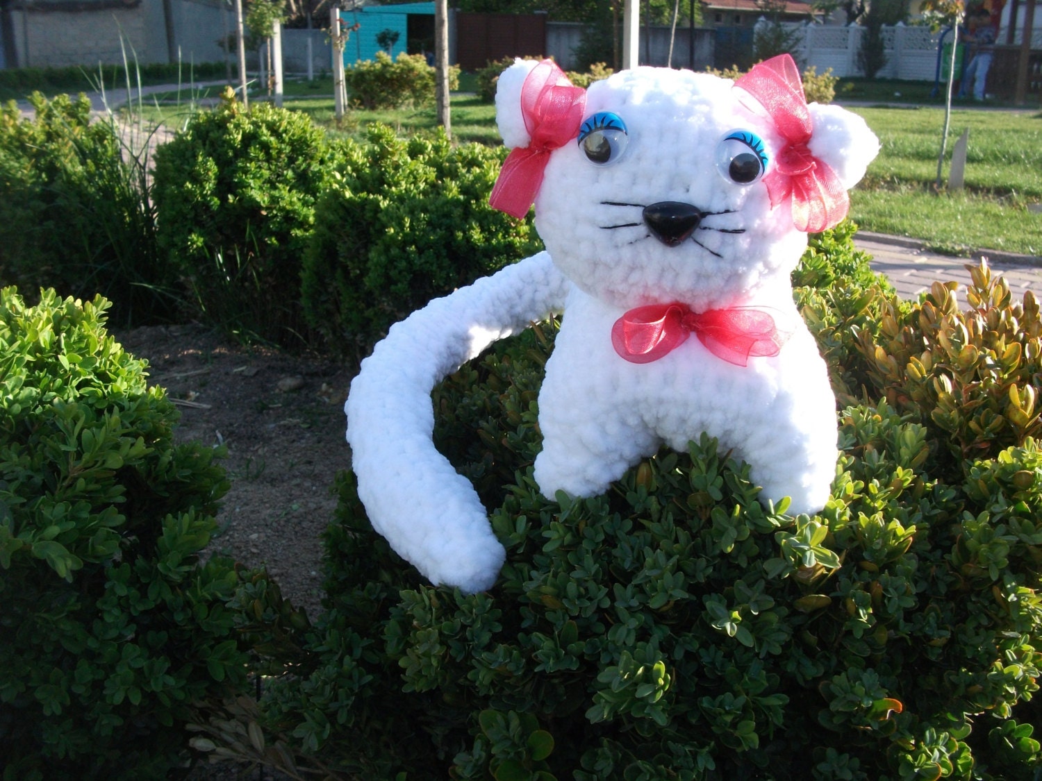 Toy cat,knitting toys,handmade toys,knitting cat,for baby toys,soft yarn toys,white toy, gift ideas for baby
