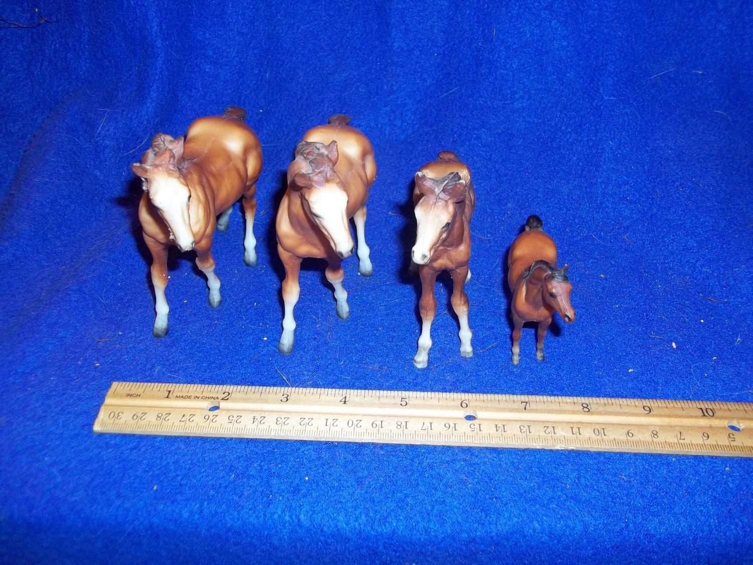 4 Real breyer animal horses old vintage toys collectibles ponies