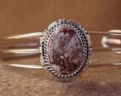 Handmade  and Signed by the Artist Navajo Indian Jewelry Sterling Silver Wild Horse Bracelet