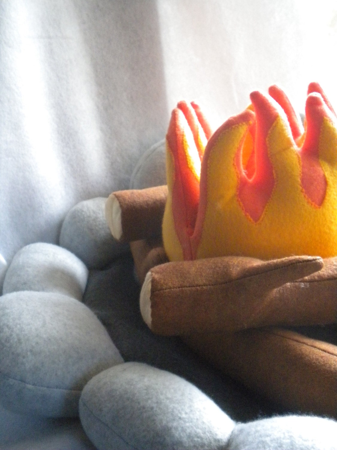 Felt Campfire plush toy play set