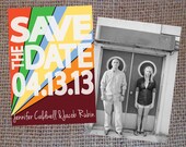 Save the Date Invitation, Retro - Digital File