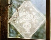 Diamond Lace Panel In Vintage Beige Yarn