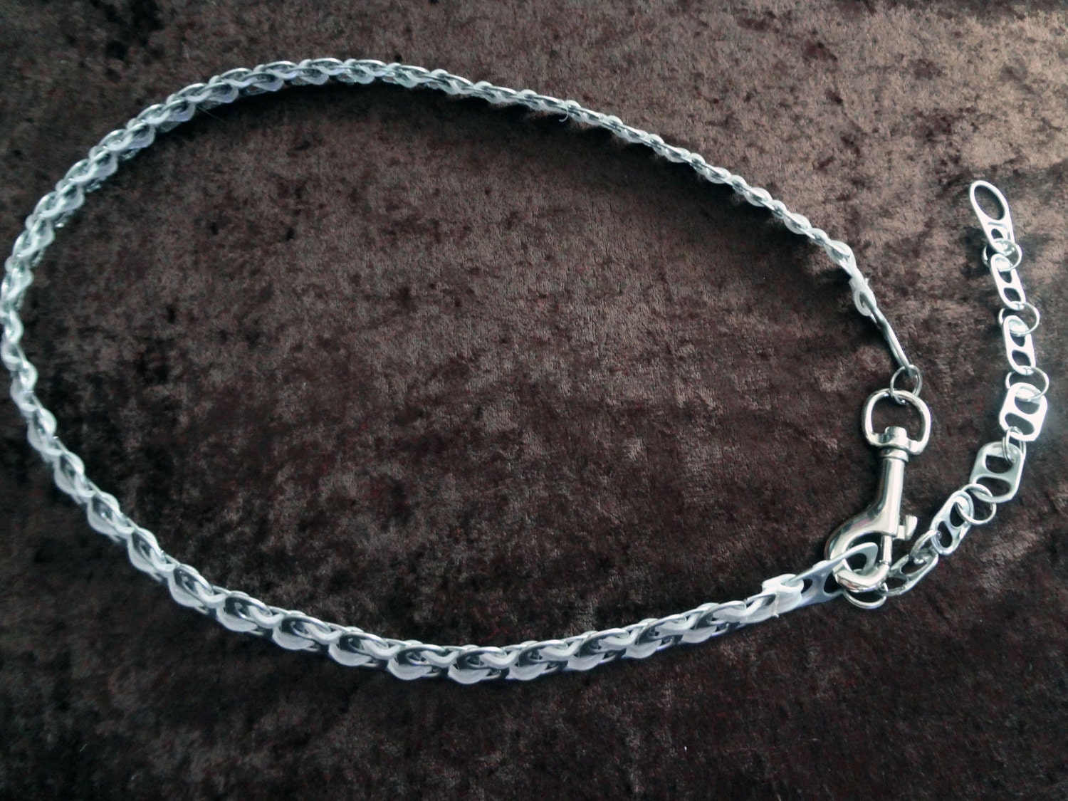 White Reflective Tab Belt 34" - 43"