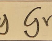 Primitive Country Wooden Sign Engraved Say Grace