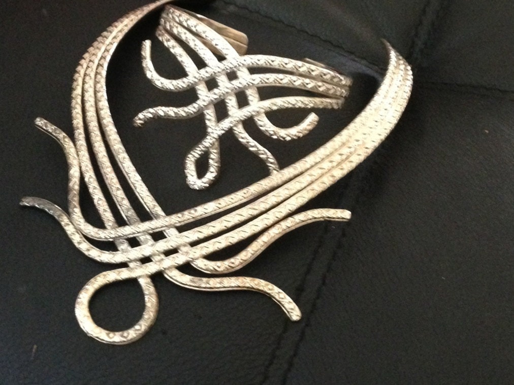 Vintage Collar Necklace and Arm Band Bracelet 