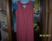 Sun Dress Womens Clothing Designer Fashion Stylish Sleeveless 70s inspired SZ. Med.