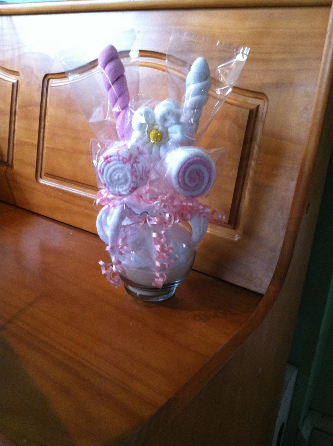 Baby Shower Centerpiece, Flower Lollipop