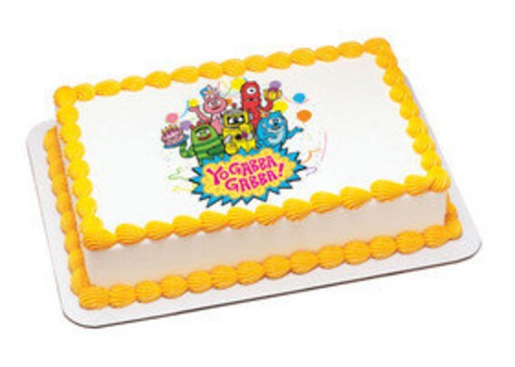 YO GABBA GABBA-Party Time Edible Image Cake Topper Il_570xn