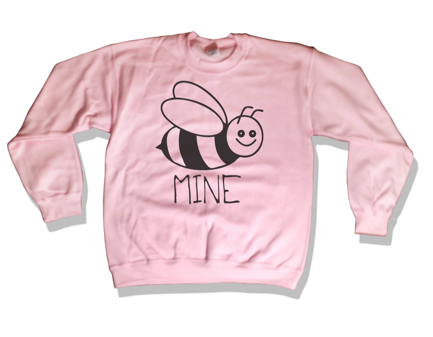 Buy cute gifts for girlfriends - Bee Mine Valentines Day Gift Sweatshirt 011 Boyfriend Girlfriend VDay Be Valentine Love Hug Kiss Cute LPINK001562