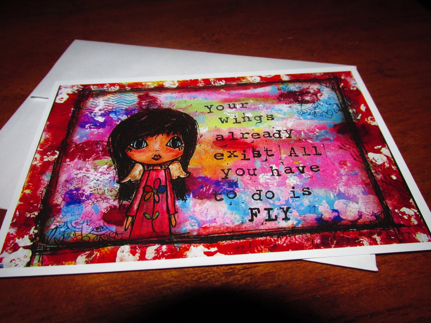 You're wings already exist all you have to do is fly Notecard by Daisy Girl