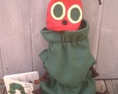 The Very Hungry Caterpillar inspired costume leaf treat bag - halloween - infant toddler child sizes custom