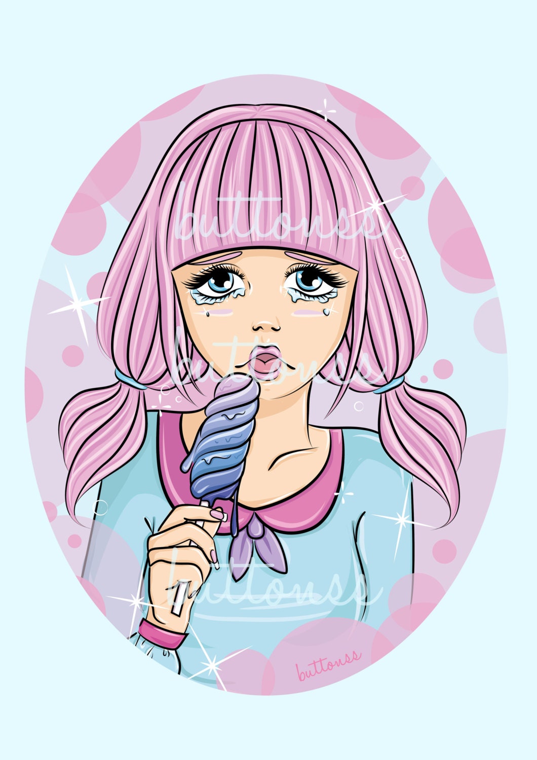 Bubble Pop A4 Print