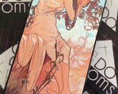 iPhone Cases - Mucha Art Nouveau Classic Vintage Retro Pin Up Painting Hard Cover Iphone 4 Iphone 5 Case Gifts Under 25