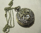 bronze dragon Pocket  Watch necklace in retro style sweater chain necklace pendant fashion