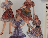 1994 McCall's 7007 WESTERN Dance Tops Skirts & PETTICOAT  Pattern size 14-16-18 UNCUT