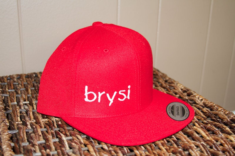 BrySi Hat - Red Snapback  (NEW ITEM)