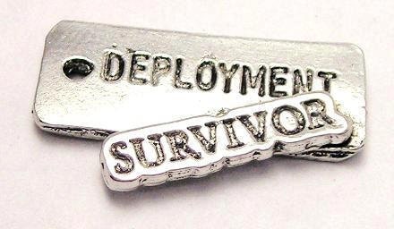 Deployment Survior 5  Pewter Charms