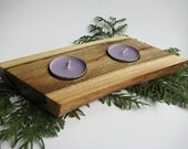 Handmade Wooden Candle Holder WALNUT wood Natural wood Candlestick Log Candleholder Wedding gift Solid wood Woodworks Ecological wood