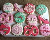 Glam Birthday Cookies / One Dozen