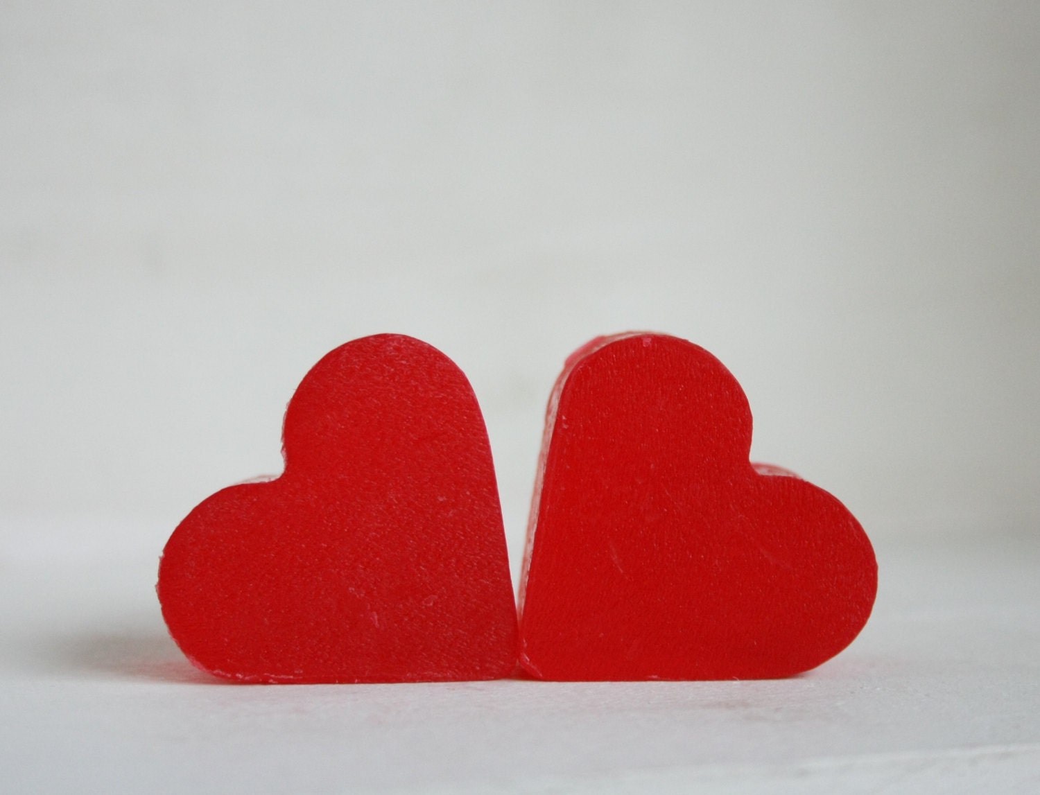 Mini Valentine's  Red Heart glycerine Soap