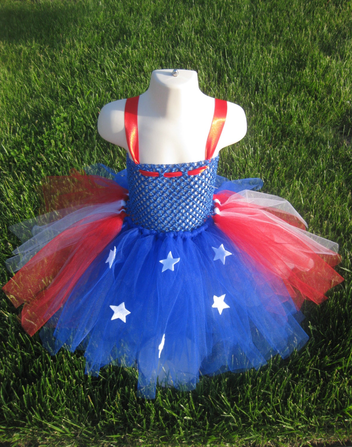 Newborn/Infant/Girl Patriotic Tutu  Dress- Red,White, and Blue- 4th of July- Perfect for gifts, photo props, birthdays, and Holidays