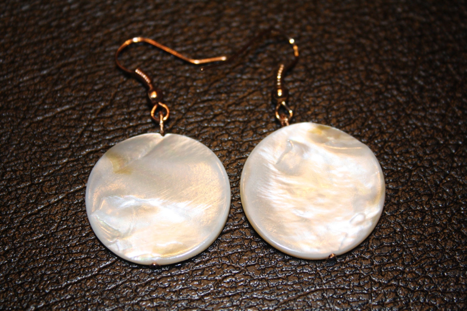 Circle Shell Earrings