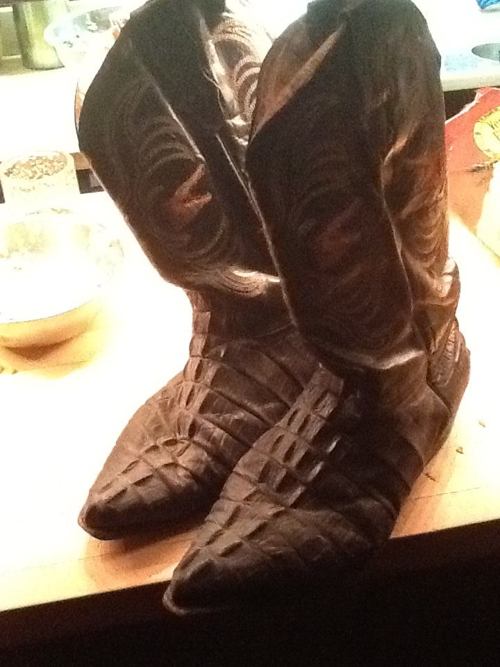 Alligator boots