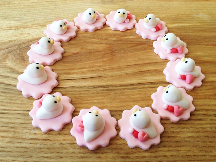 12 little fondant chicks for your capcakes Il_570xn