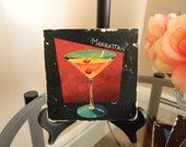 Martini Time Coasters - Set of 4