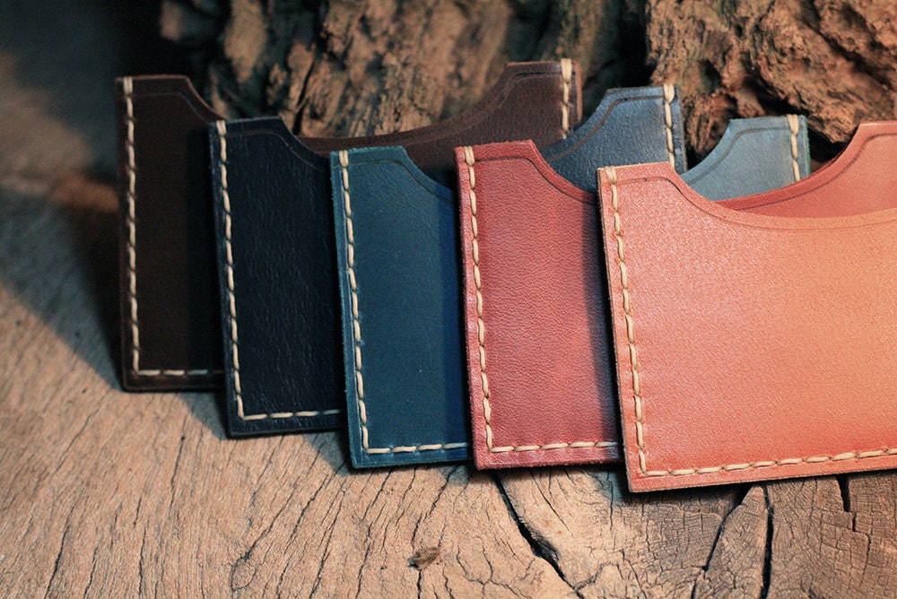 Leather Card Case, Leather Card Wallet, Business Card Case, Business Card Holder, Credit Card Case / Card Holder, Leather Card Sleeve