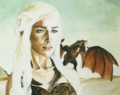 Khaleesi Game of Thrones Art Print