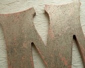 10" Distressed Wooden Letter. Custom Made to Order. Perfect Home & Wedding Decor