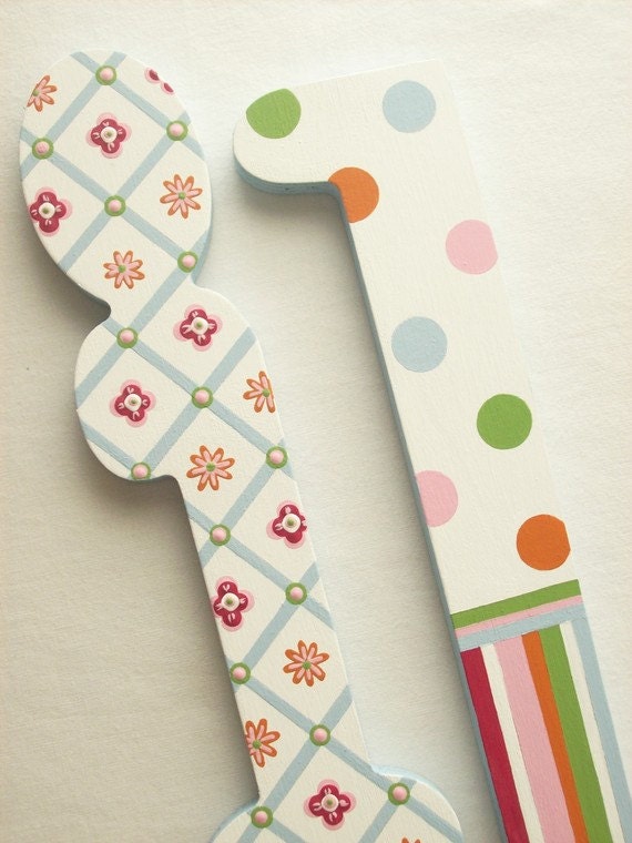 LILY 8" Hand Painted Decorative Wall Letters