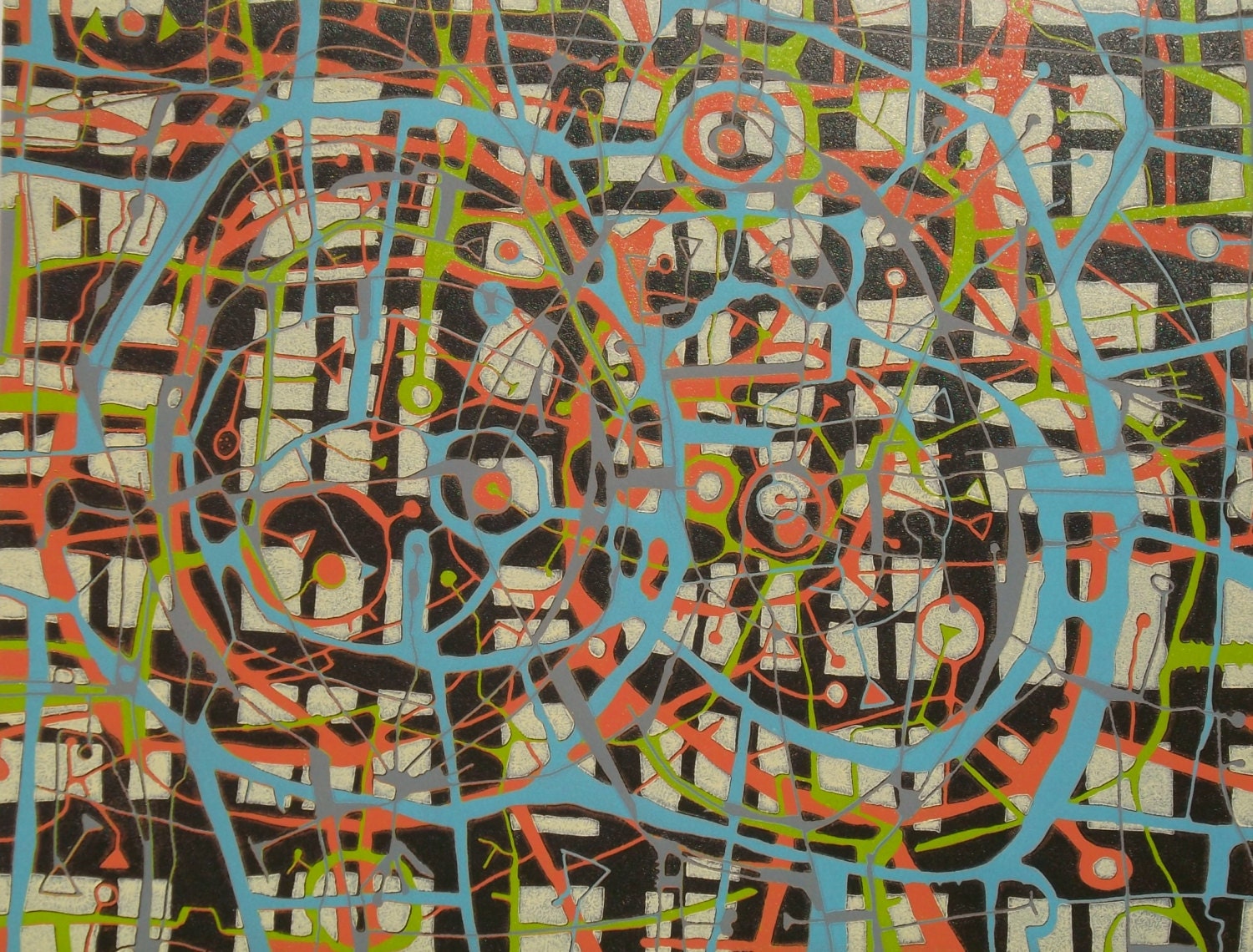 Kinstruction:  limited edition handmade print
