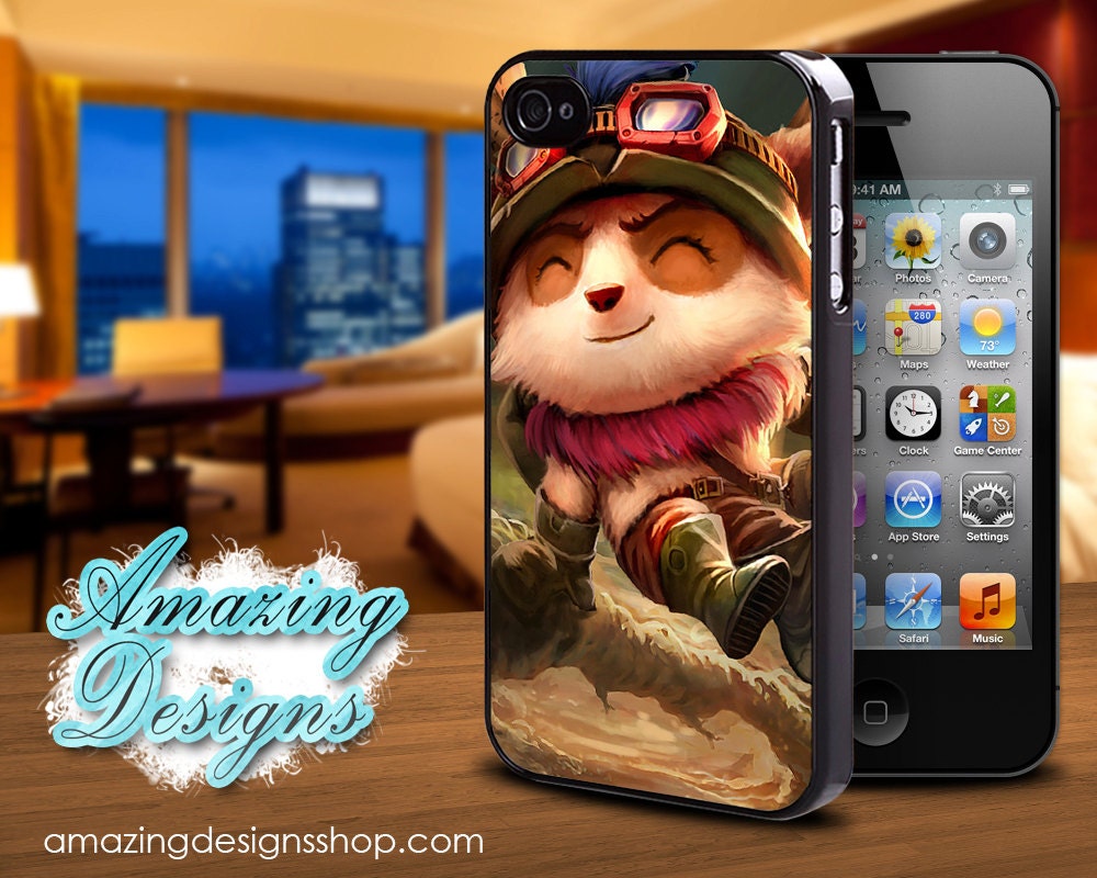 Teemo, League of Legends, Unique, Lol, Cute, iPhone 4 Case, iPhone 4S Case, iPhone Case, Case for iPhone