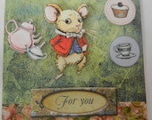 Tea Party 3D Card