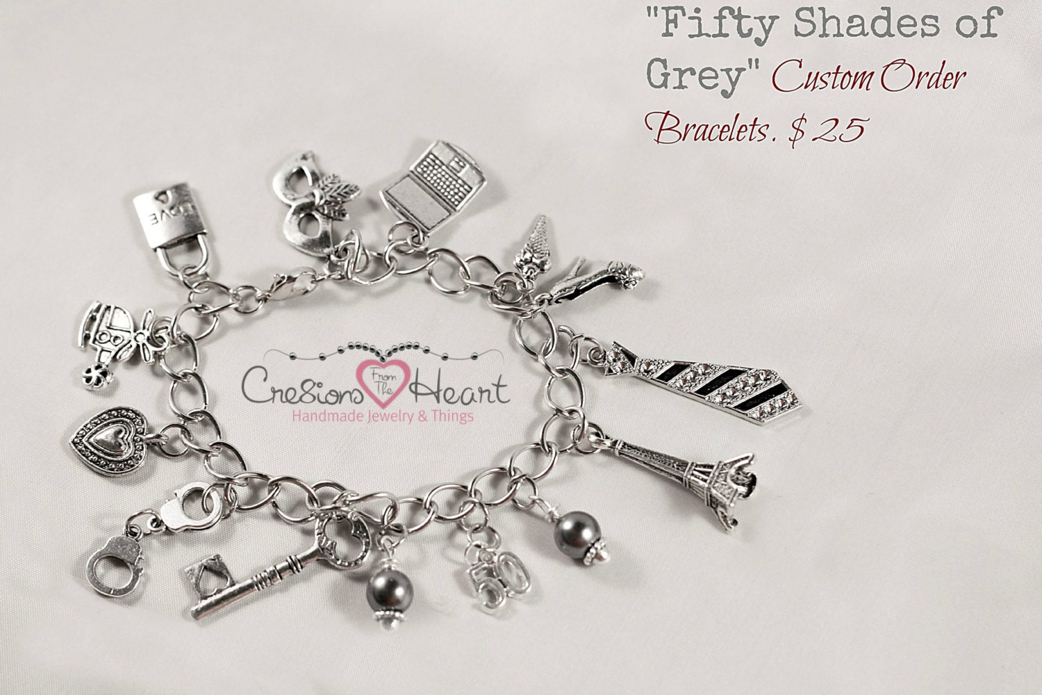 Fifty Shades of Grey Inspired Bracelet 50 Shades