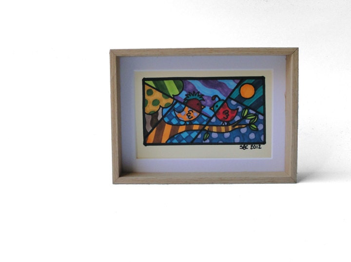 Love Birds Original Drawing