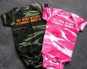 My Hero Wears Combat Boots Infant Bodysuit