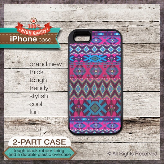 TOUGH iPhone 4 & 4s - iPhone 5 Case Accessory - Tribal Navajo Pattern - Design Cover 35