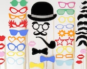 Photo Booth Prop - Wedding Photo Booth Prop Set of 40