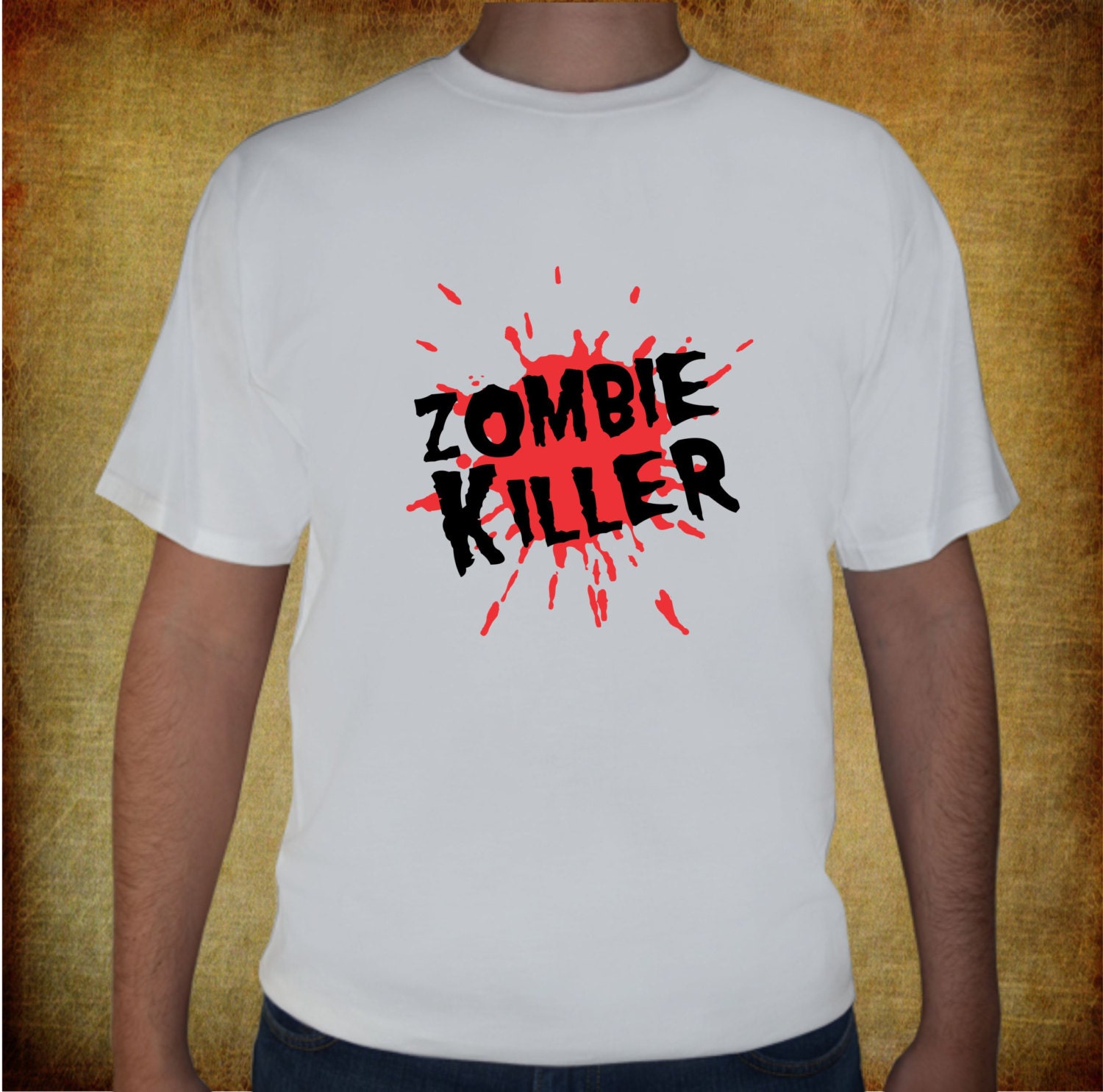 Zombie Killer / Custom Tee /  Funny T Shirts / Zombie Shirt /  Sizes for Men and Women  / S-XL