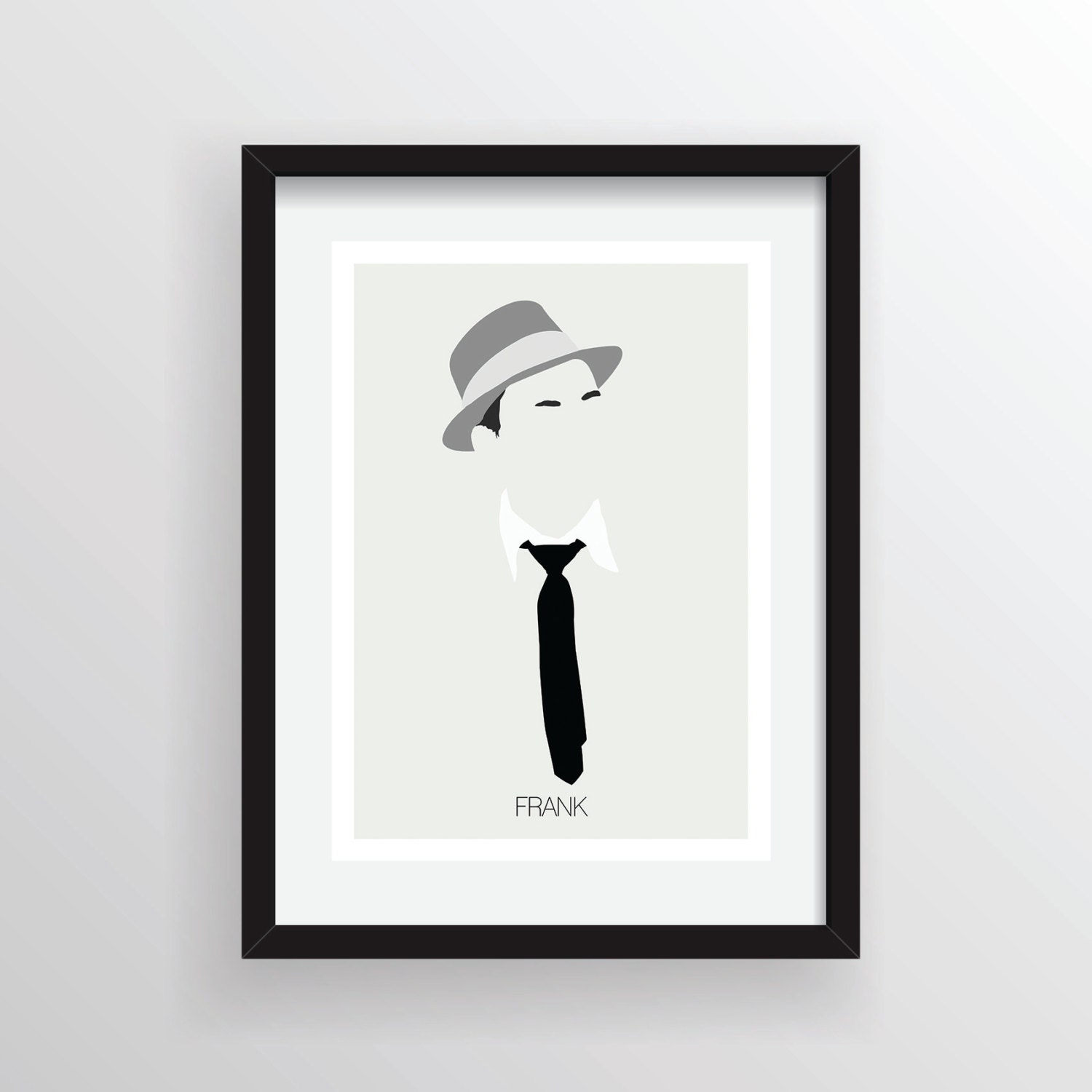 Frank Sinatra (Ratpack) - Minimal A3 Digital Art Print, Wall Poster Graphic Limited Edition of 50